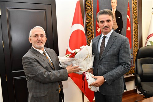 İl Müftüsü Bayram Şahin, "Camiler ve Din Görevlileri Haftası" Kapsamında Vali Aydın Baruş’u Ziyaret Etti
